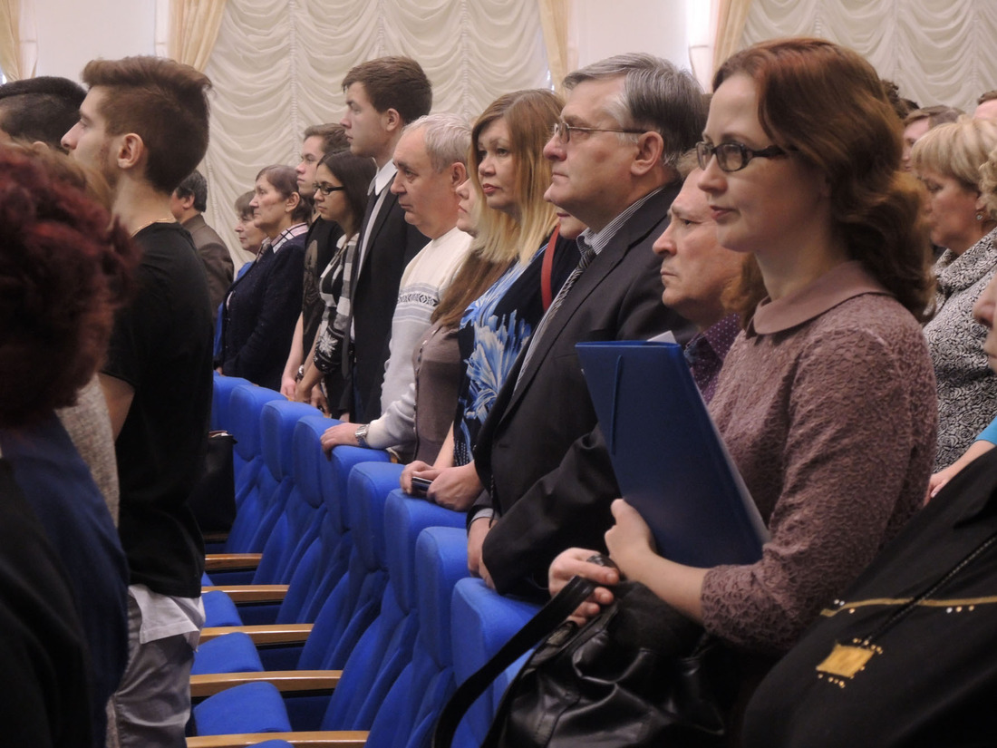Участники VIII "Рассохинских чтений" на открытии конференции в УГТУ
