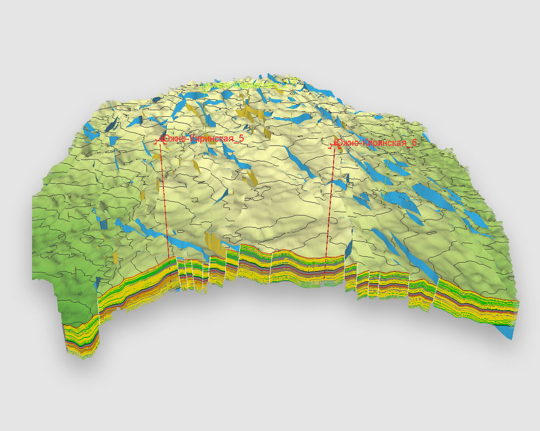Модель Южно-Киринского месторождения