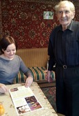 Ветеран войны и ООО "Газпром ВНИИГАЗ" Александр Александрович Ковальчук всегда рад гостям из ВНИИГАЗа.
