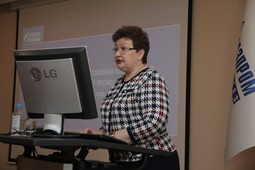 С презентацией по итогам работы Профсоюзного комитета выступила председатель Нина Алексеевна Хитрова