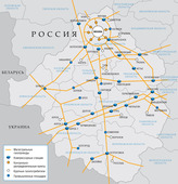 Регион деятельности ООО "Газпром трансгаз Москва"