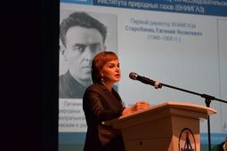 Выступает Ученый секретарь ухтинского филиала ООО «Газпром ВНИИГАЗ» Любовь Северинова