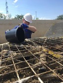 Закладка серии экспериментов по определению скорости очистки  биопрепаратом «БИОРОС» искусственно загрязненного углеводородами почвогрунта