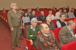 С вопросом по квалификационной работе выступает Галина Михайловна Гереш, начальник Лаборатории анализа и прогноза добычи морских месторождений